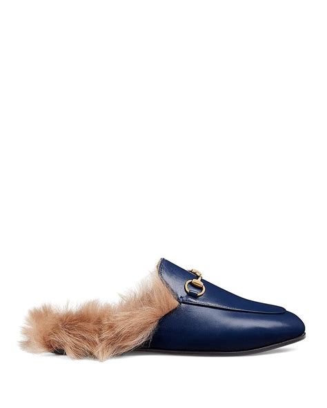 blue gucci loafers|gucci fur loafers women's.